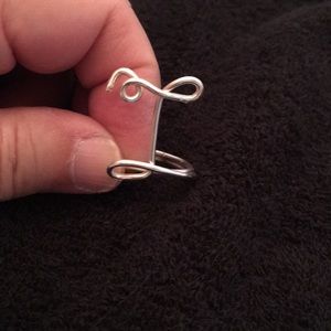 Initial ring letter T made to order